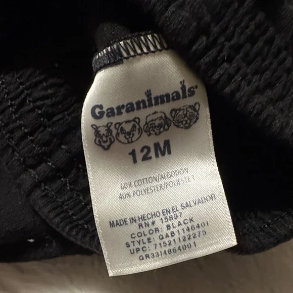 Garanimals Black Kids Shorts - Picture 2 of 3